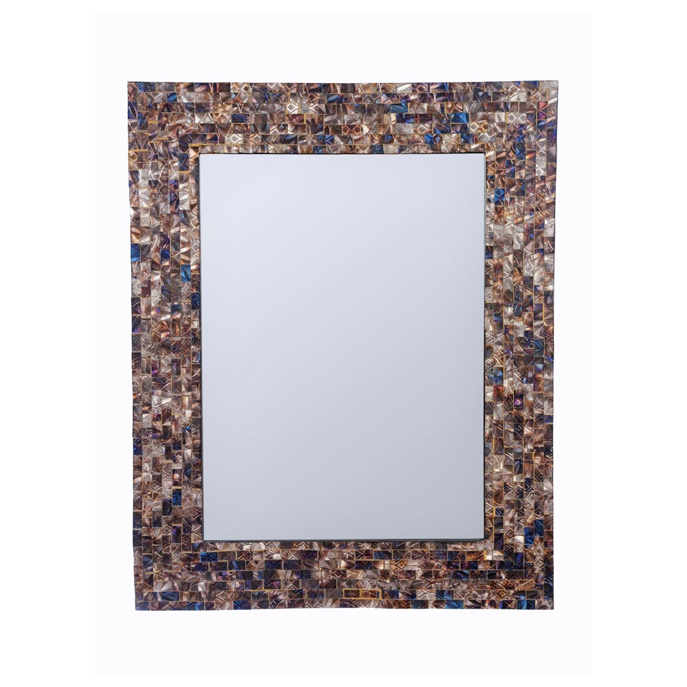 Large Mosaic Mirror Rectangular Shape
